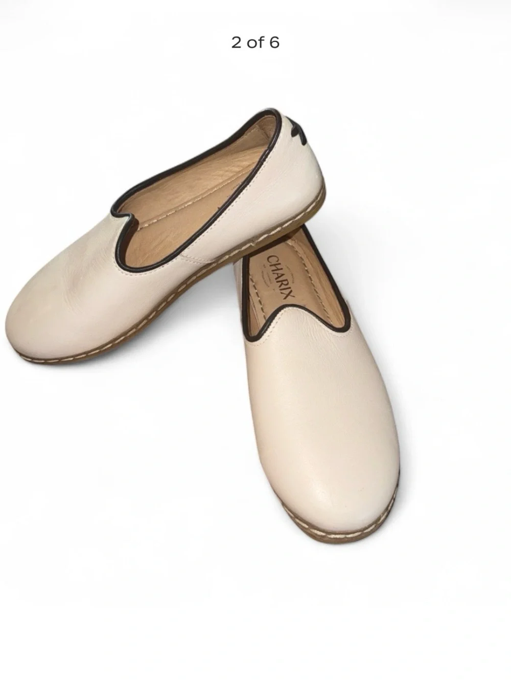 Charix Leather slip on flats